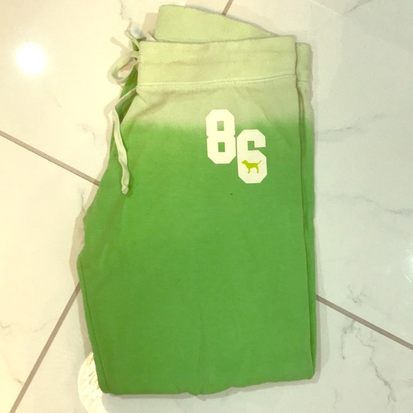 PINK Victoria's Secret Pants - PINK Green sweatpants PINK Victoria's Secret Pants - PINK Green sweatpants